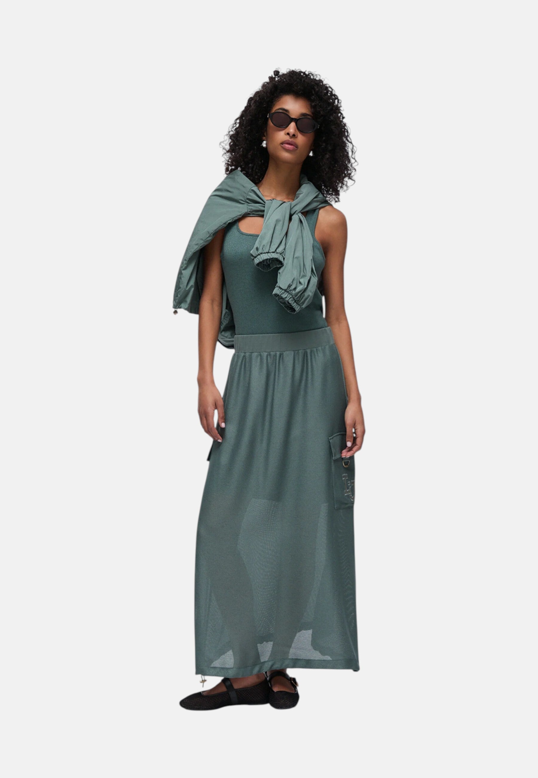 Gonna Donna Liu Jo Verde Militare