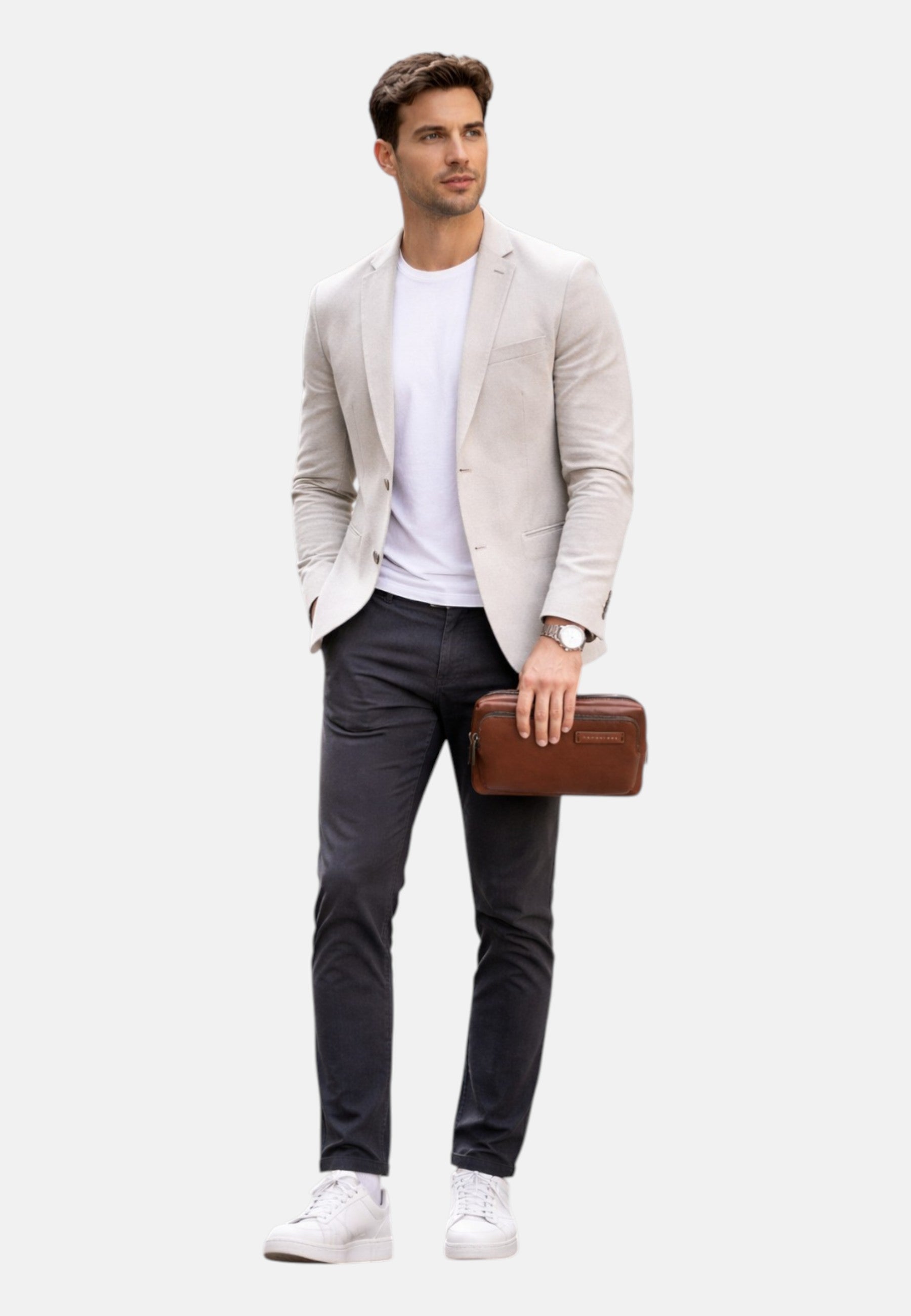 Pochette Uomo The Bridge Marrone