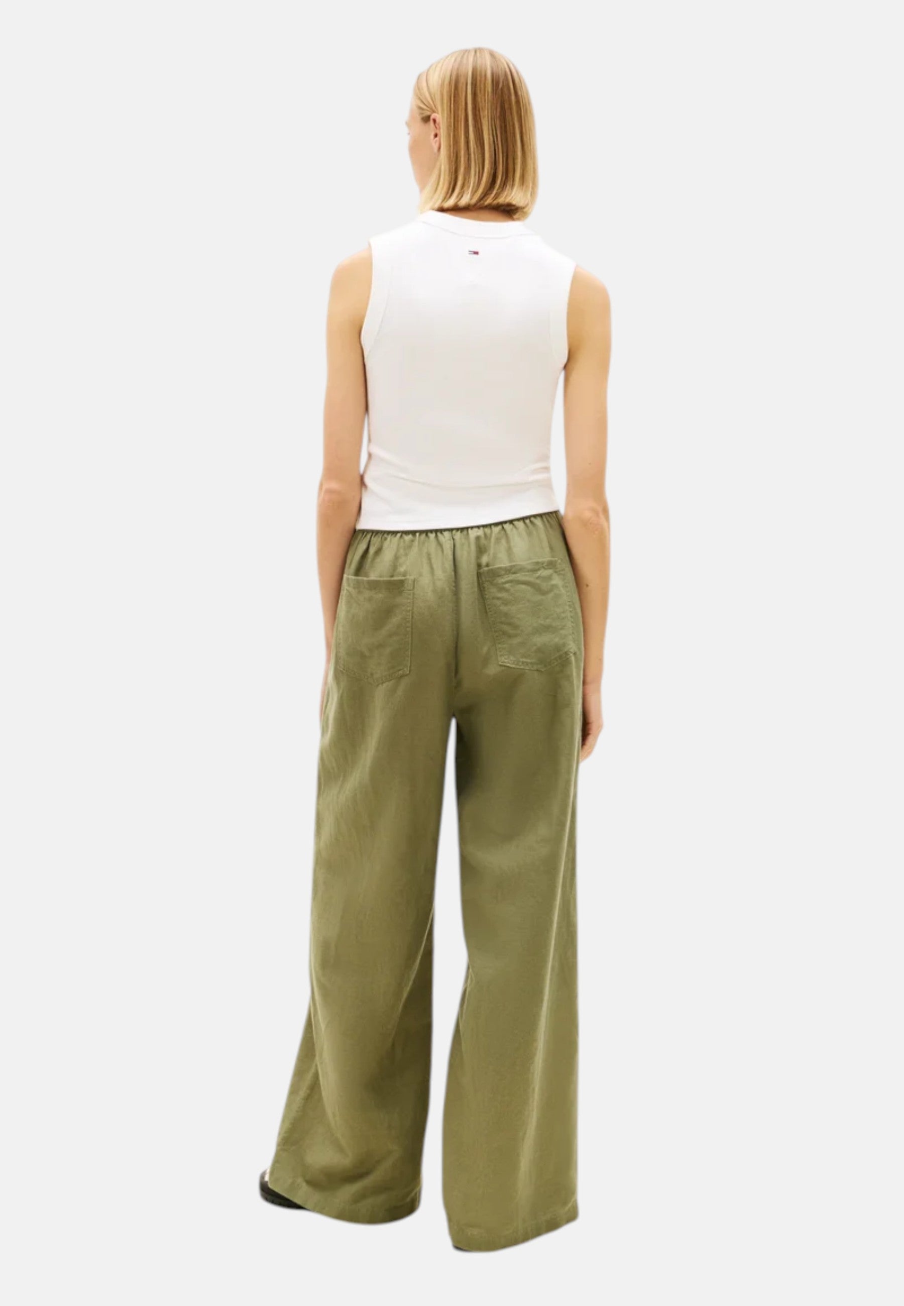 Pantalone Donna Tommy Hilfiger Verde