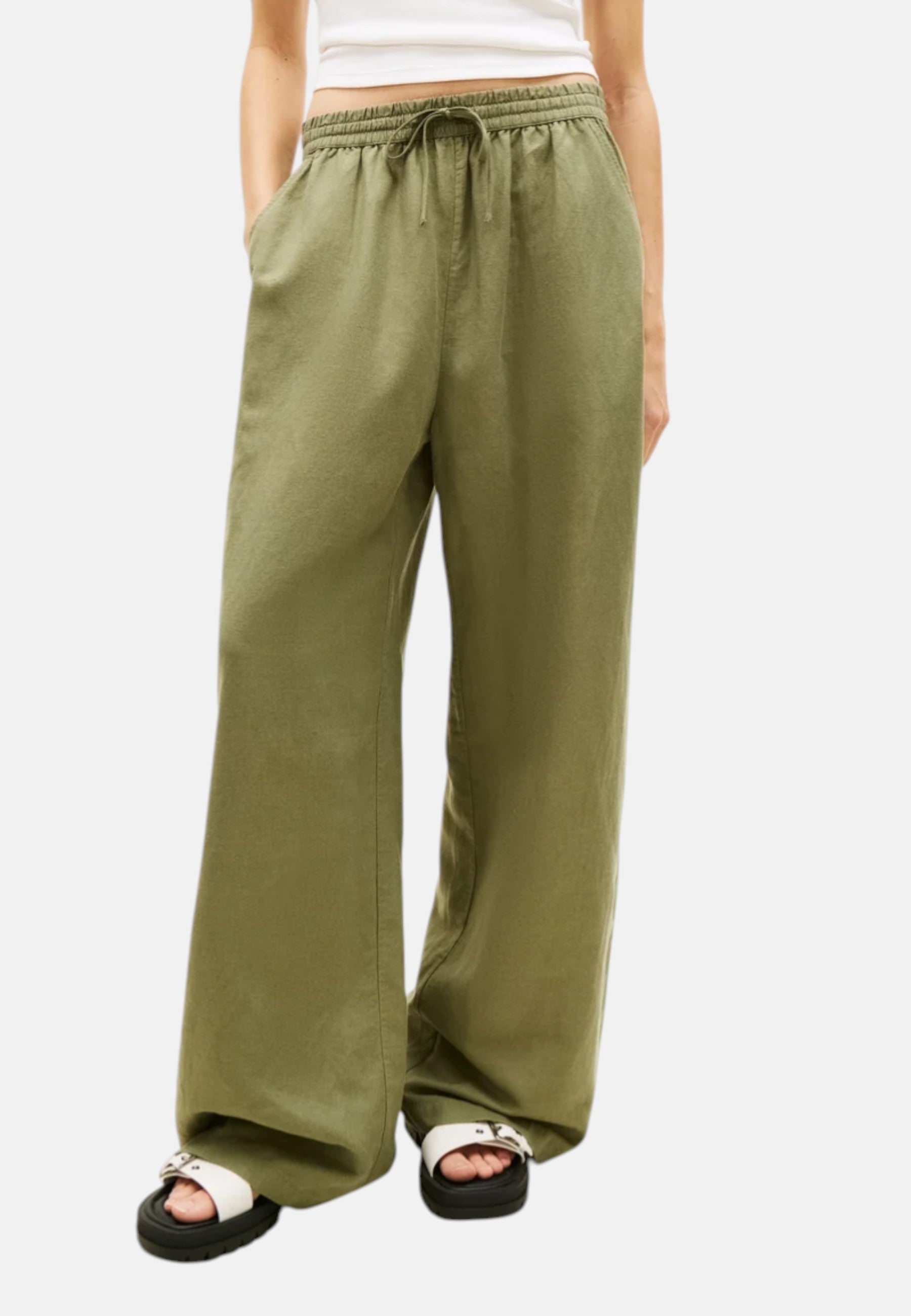 Pantalone Donna Tommy Hilfiger Verde