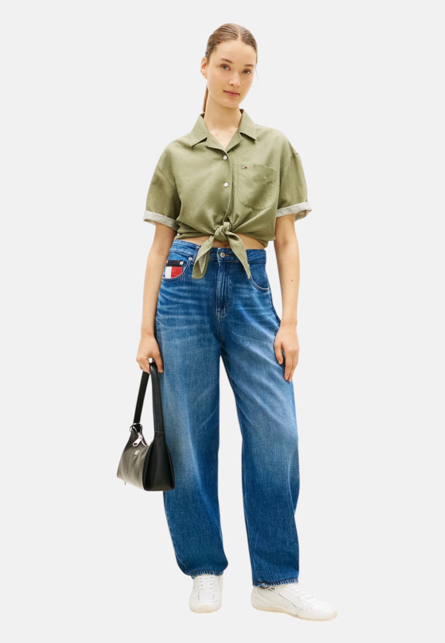 Camicia Donna Tommy Hilfiger Verde