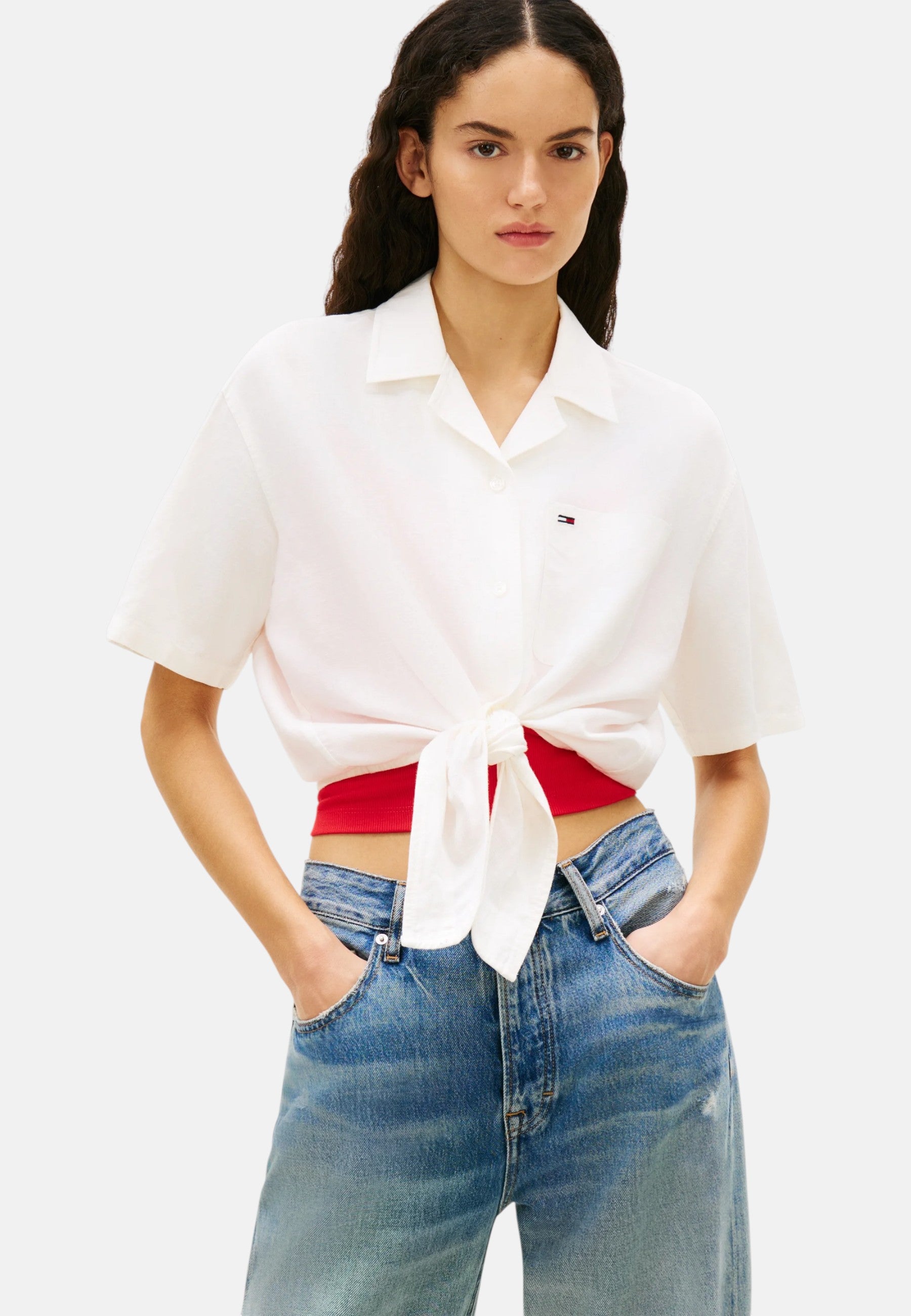Camicia Donna Tommy Hilfiger Ecru