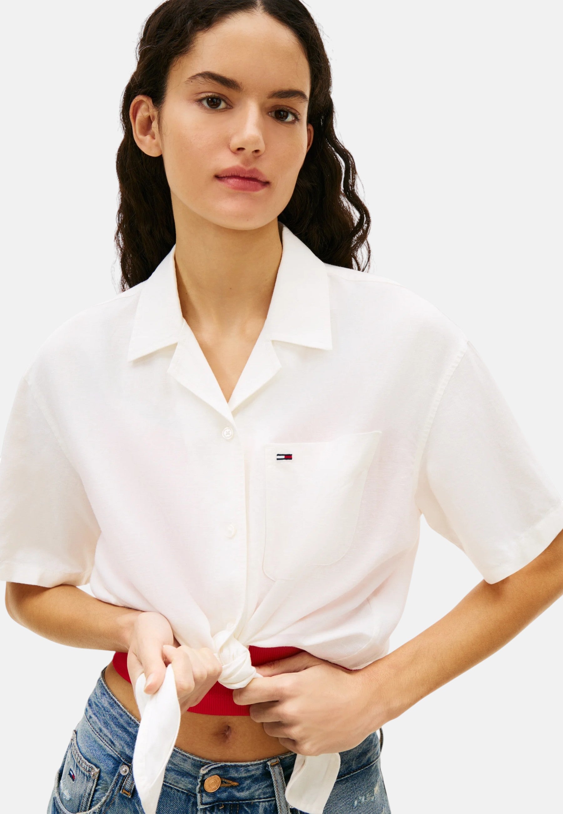 Camicia Donna Tommy Hilfiger Ecru