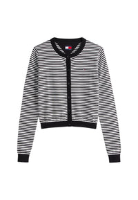 Cardigan Donna Tommy Hilfiger Nero/bianco
