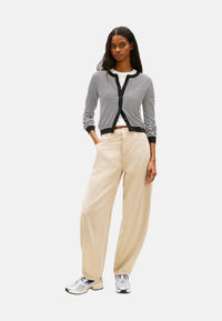 Cardigan Donna Tommy Hilfiger Nero/bianco