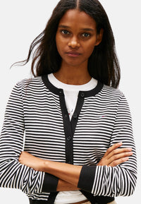 Cardigan Donna Tommy Hilfiger Nero/bianco
