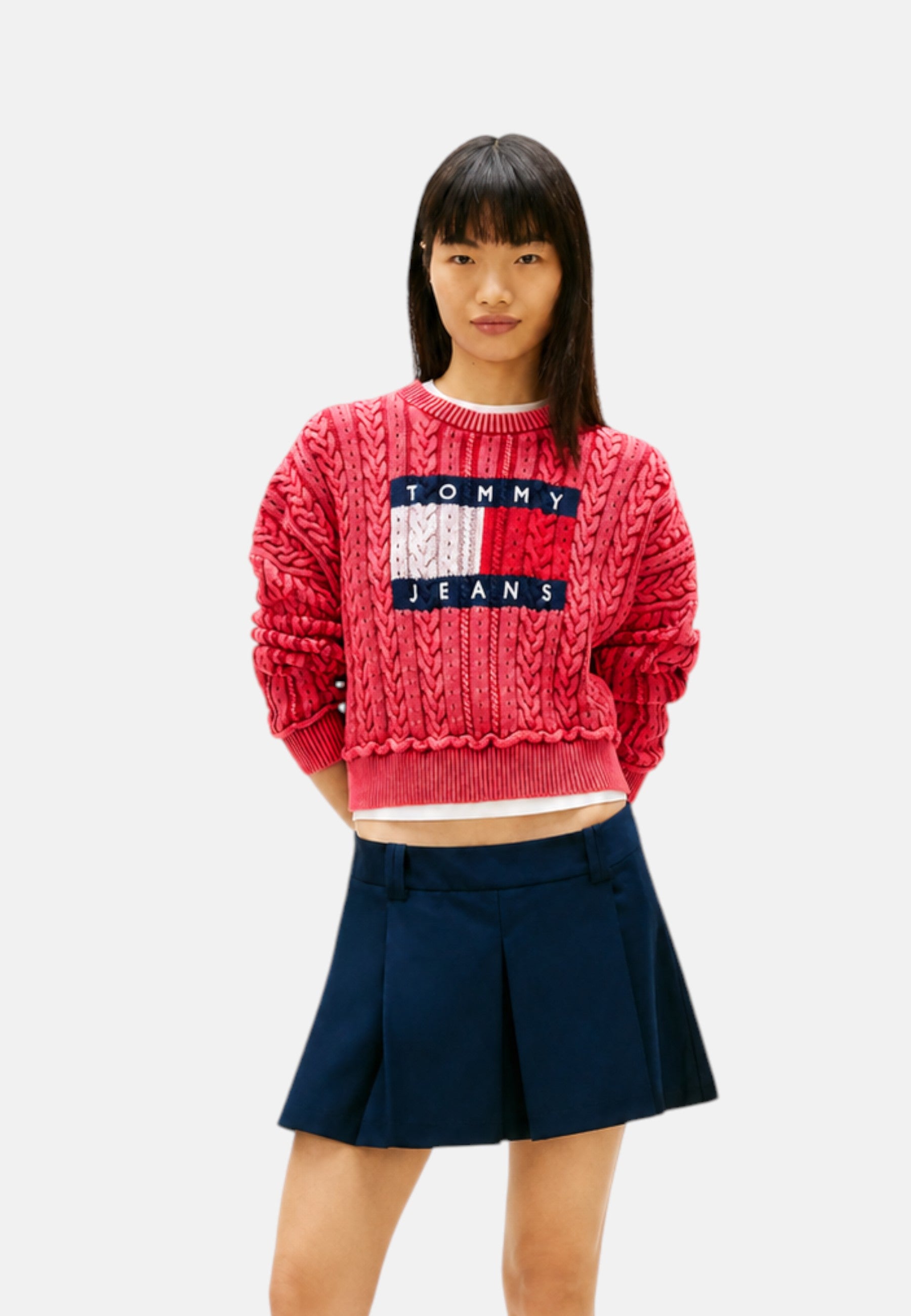 Felpa Donna Tommy Hilfiger Rosso