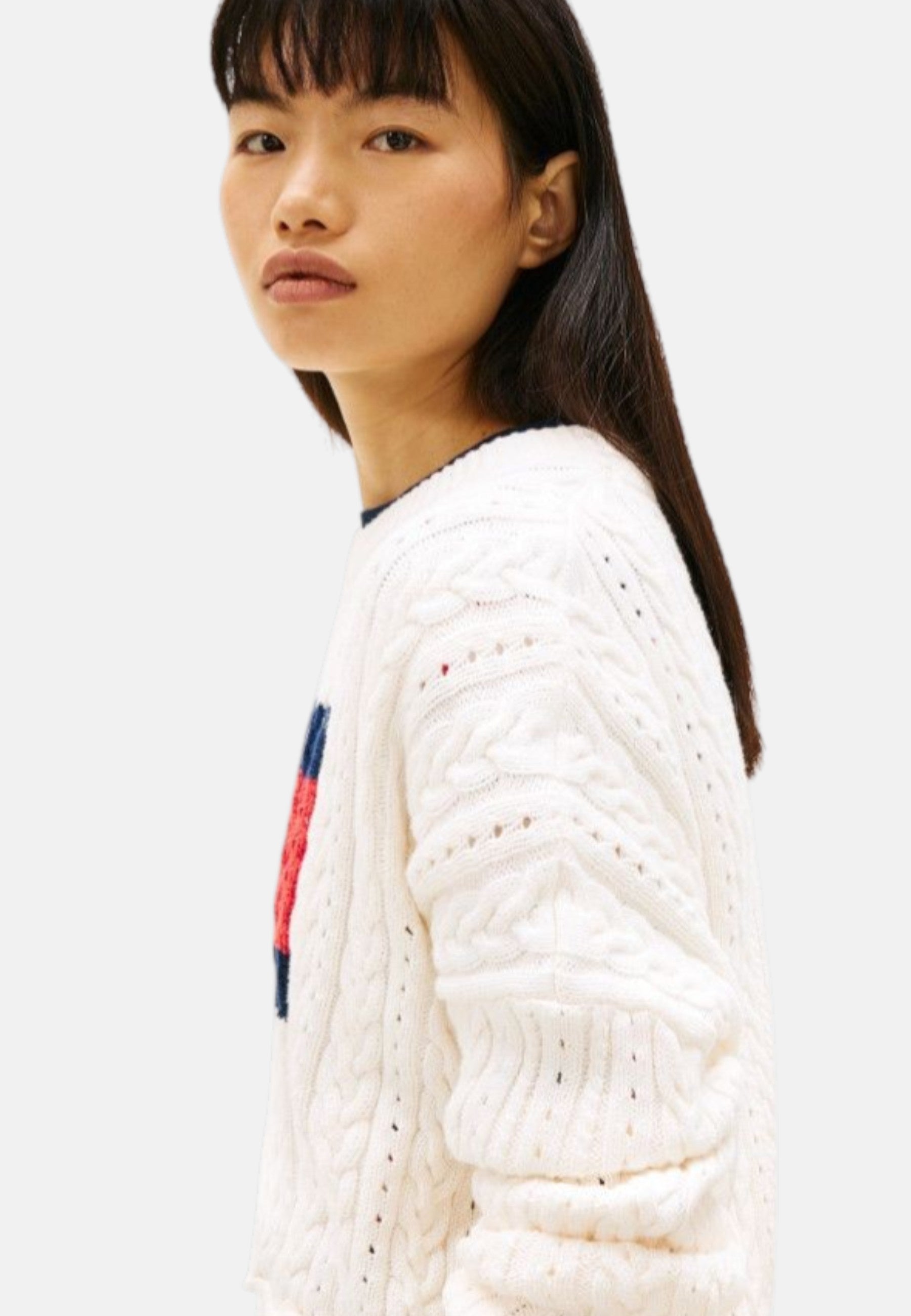 Felpa Donna Tommy Hilfiger Bianco