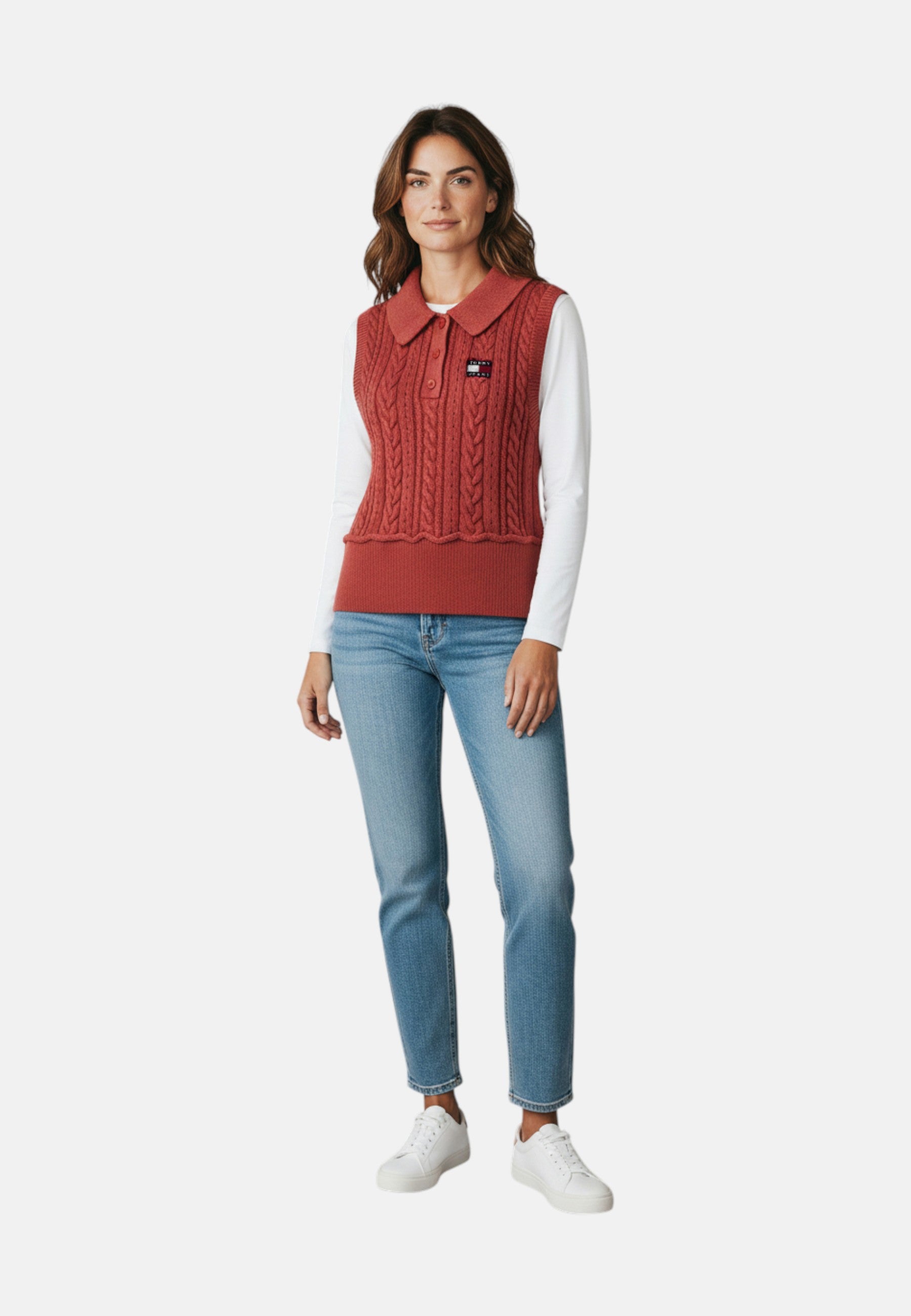 Gilet Donna Tommy Hilfiger Rosso