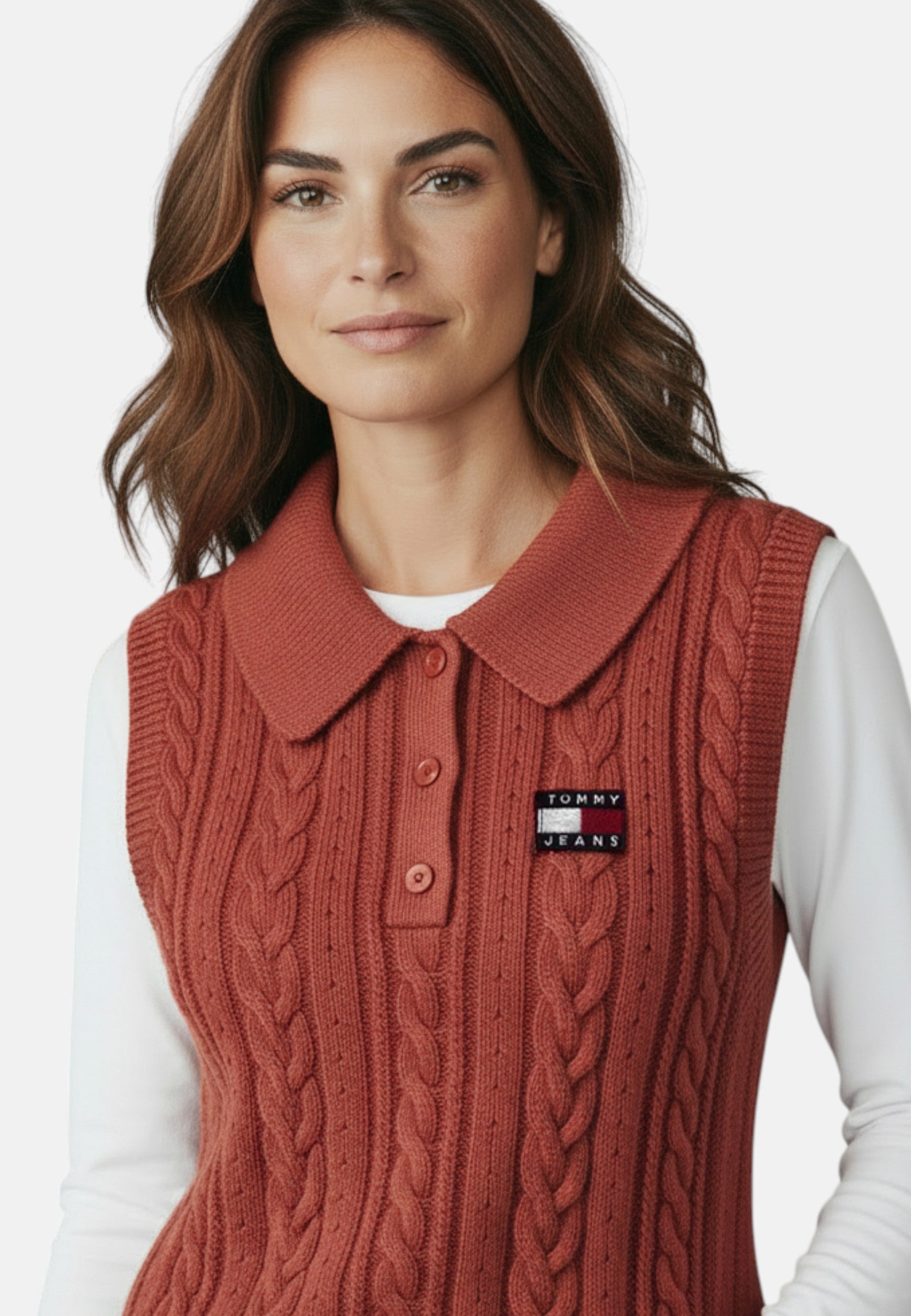 Gilet Donna Tommy Hilfiger Rosso