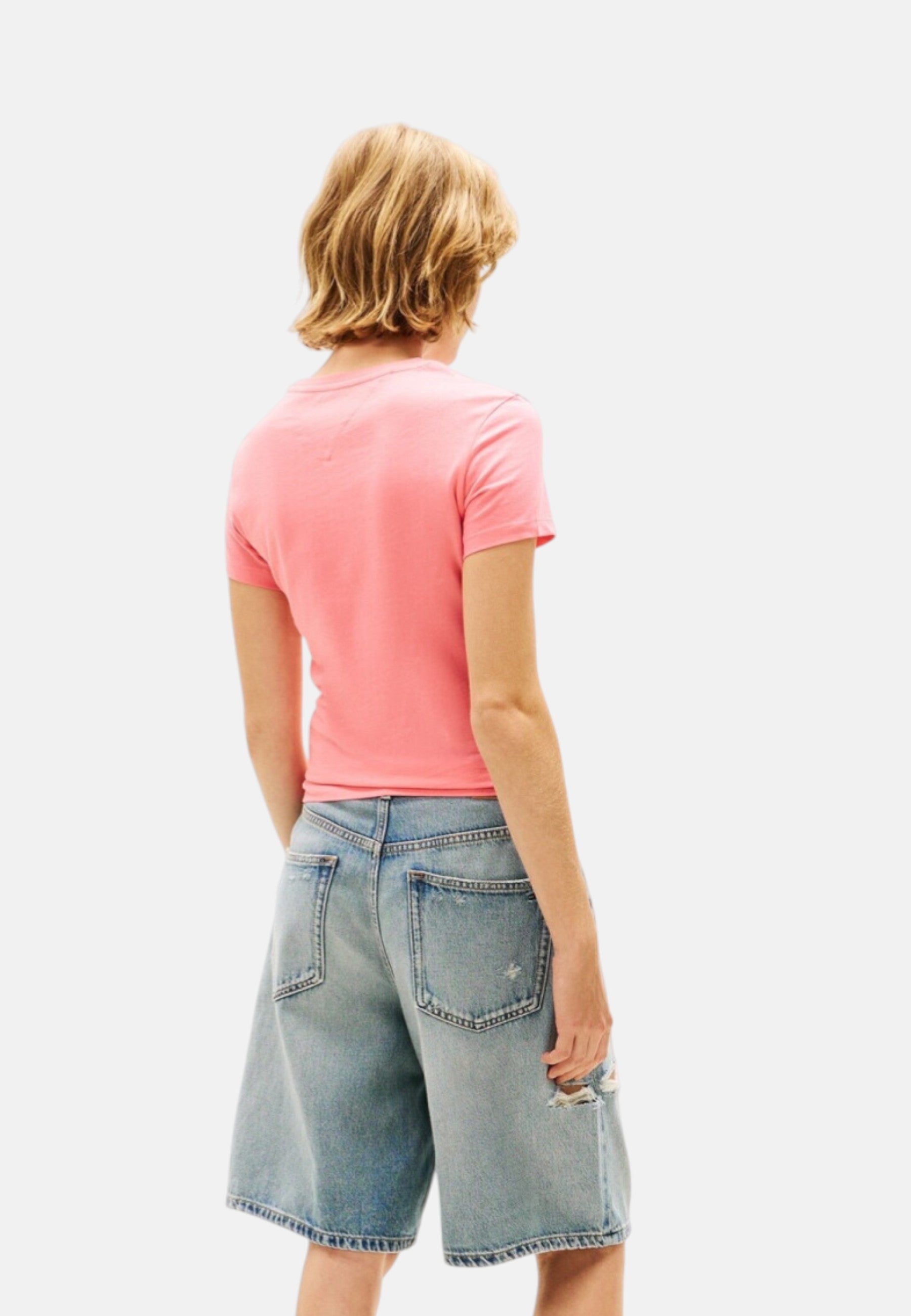 T-Shirt Donna Tommy Hilfiger Rosa