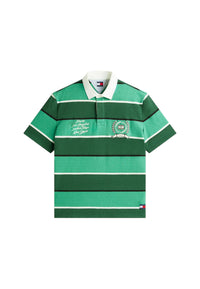 Polo Uomo relaxed fit a righe Verde