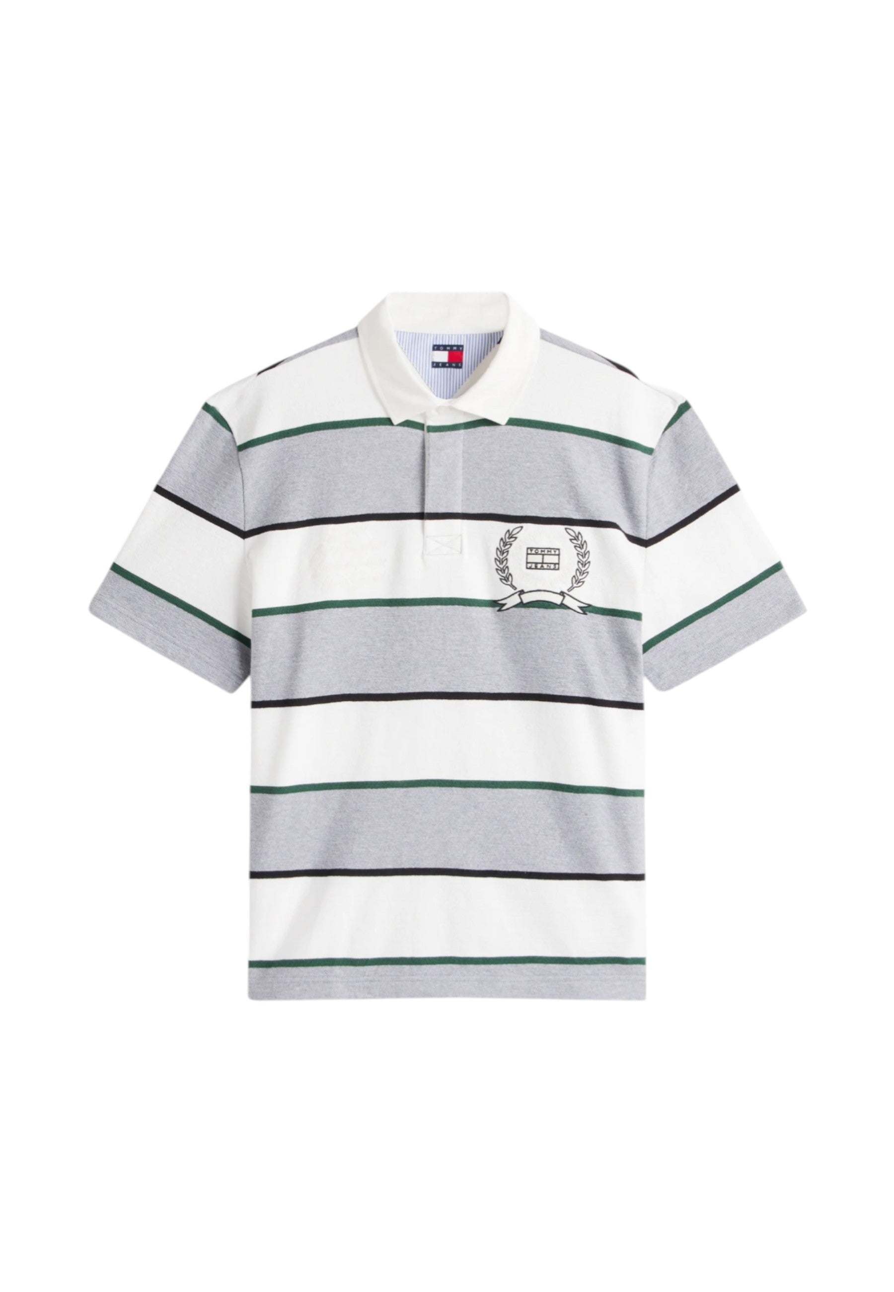 Polo Uomo relaxed fit a righe Grigio