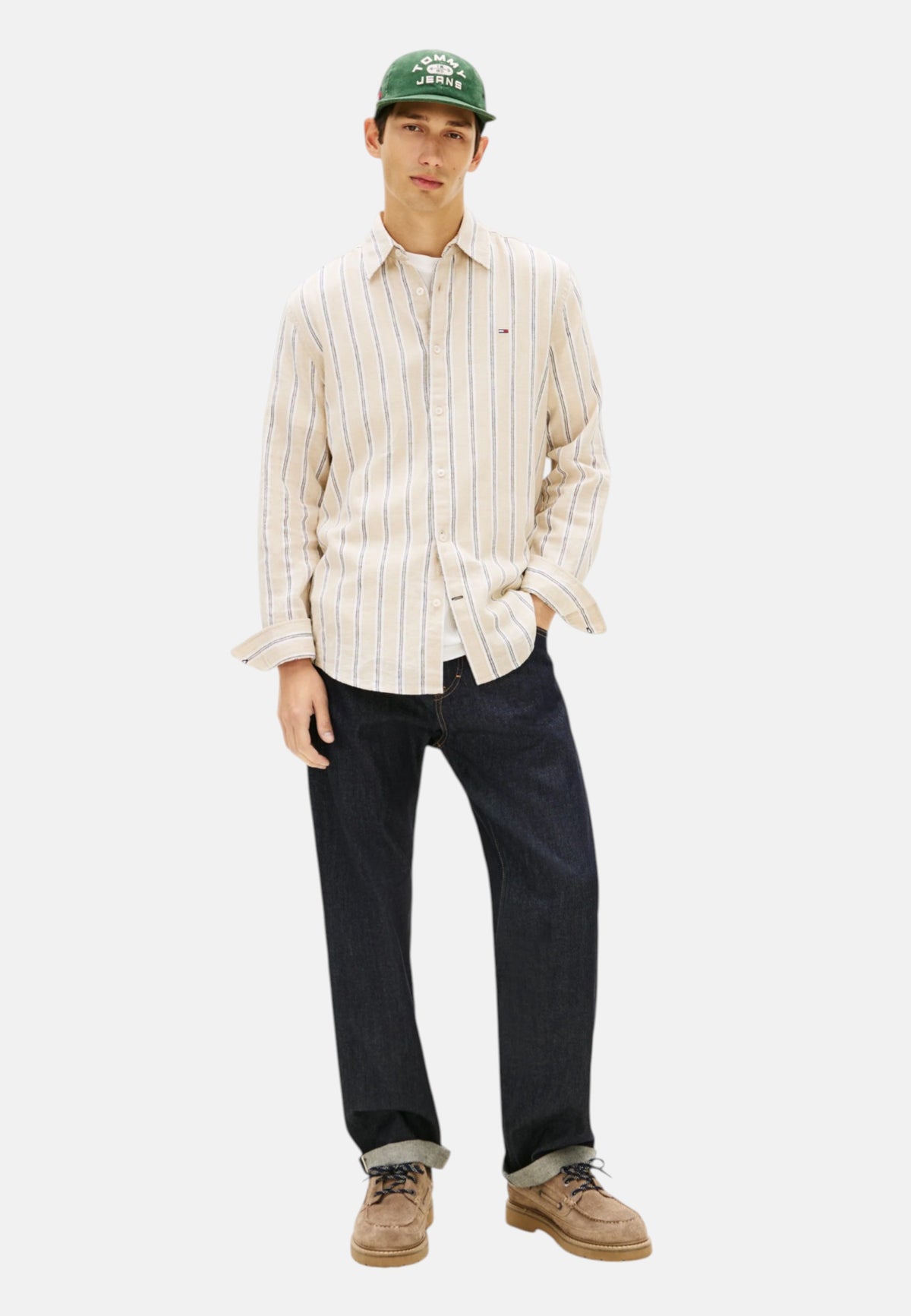 Camicia Uomo Tommy Hilfiger Beige