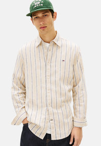 Camicia Uomo Tommy Hilfiger Beige