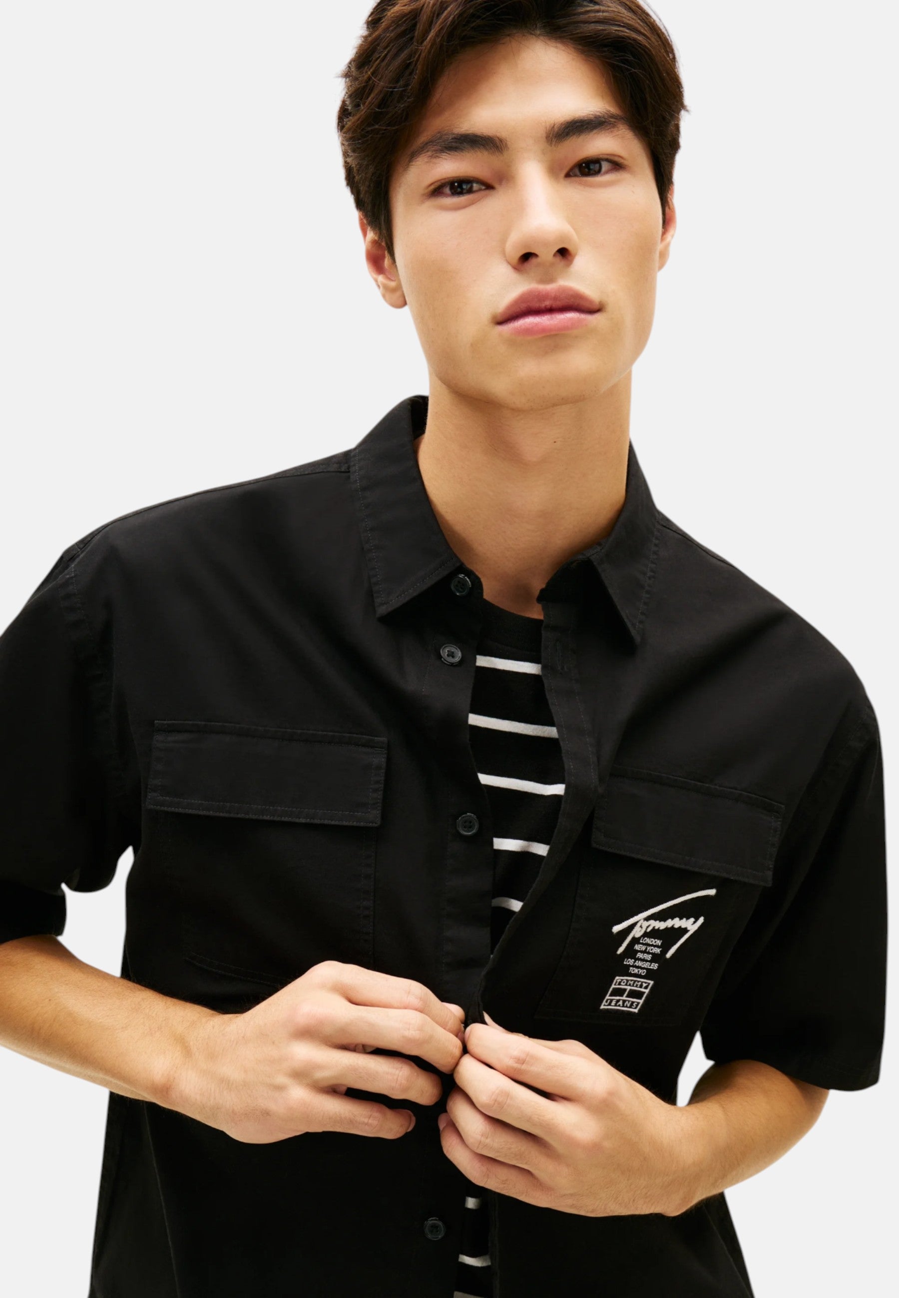 Camicia Uomo Tommy Hilfiger Nero
