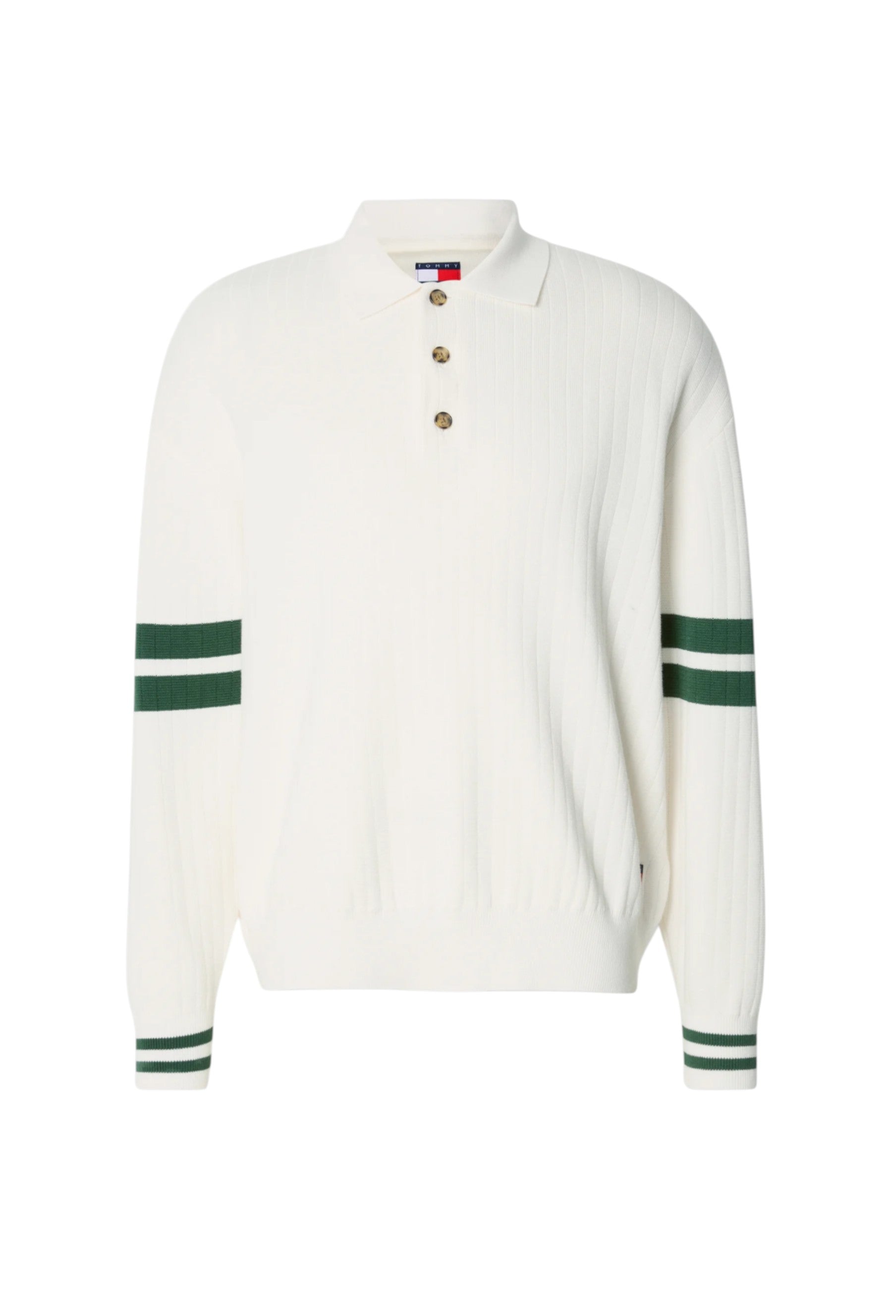 Polo a maniche Lunghe Tommy Hilfiger Bianco