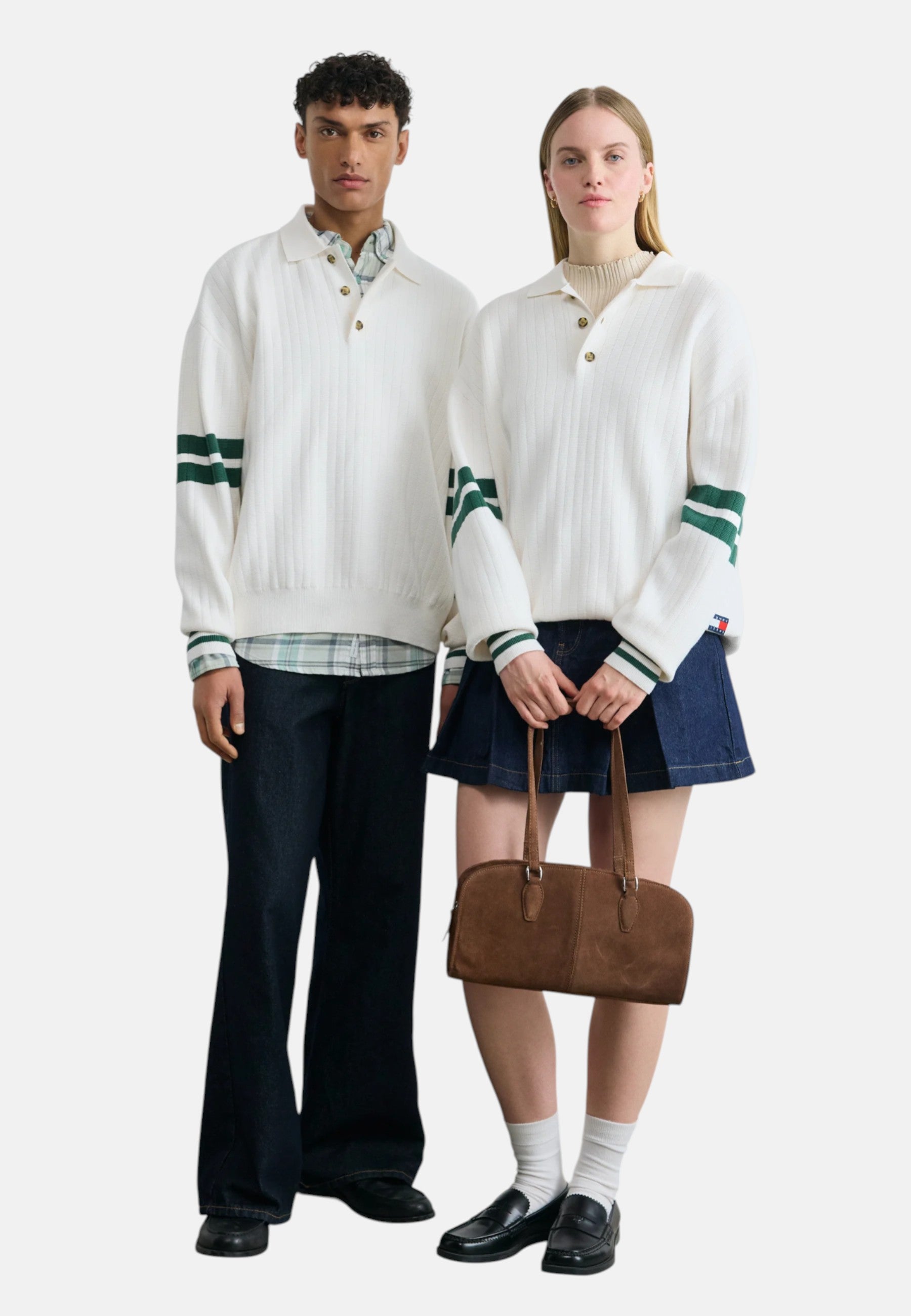 Polo a maniche Lunghe Tommy Hilfiger Bianco