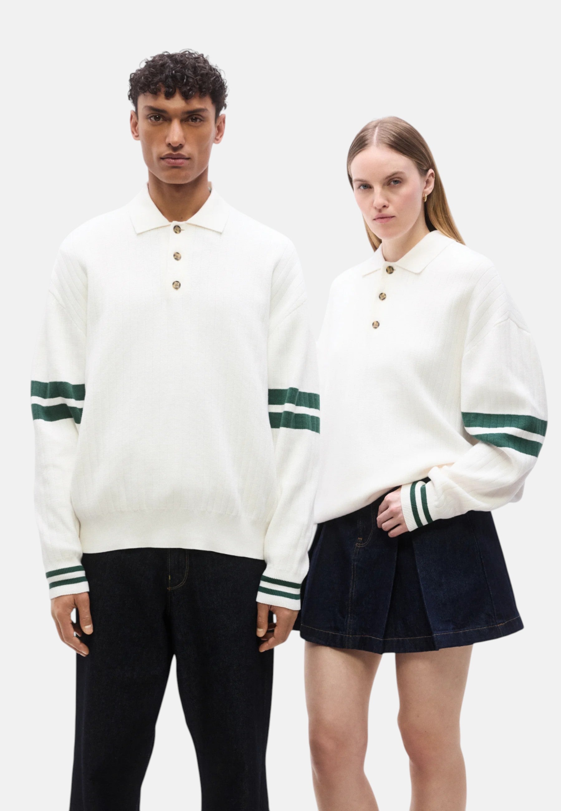 Polo a maniche Lunghe Tommy Hilfiger Bianco