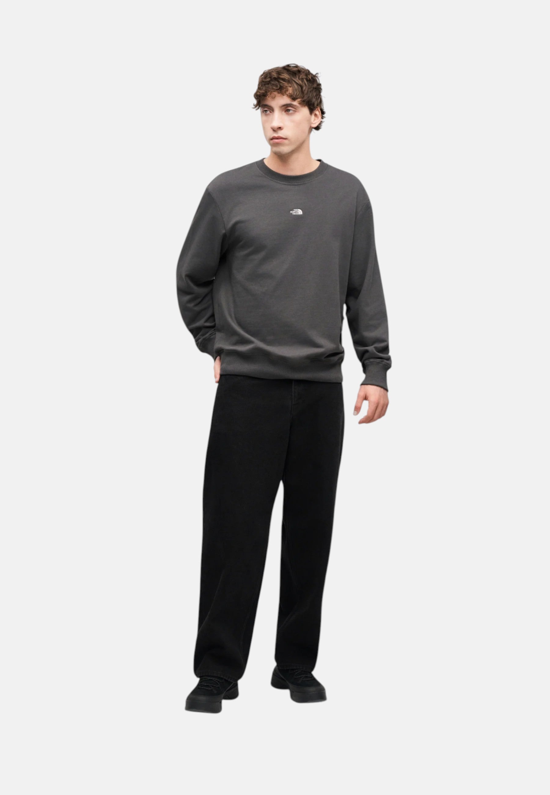 Felpa Uomo The North Face Grigio