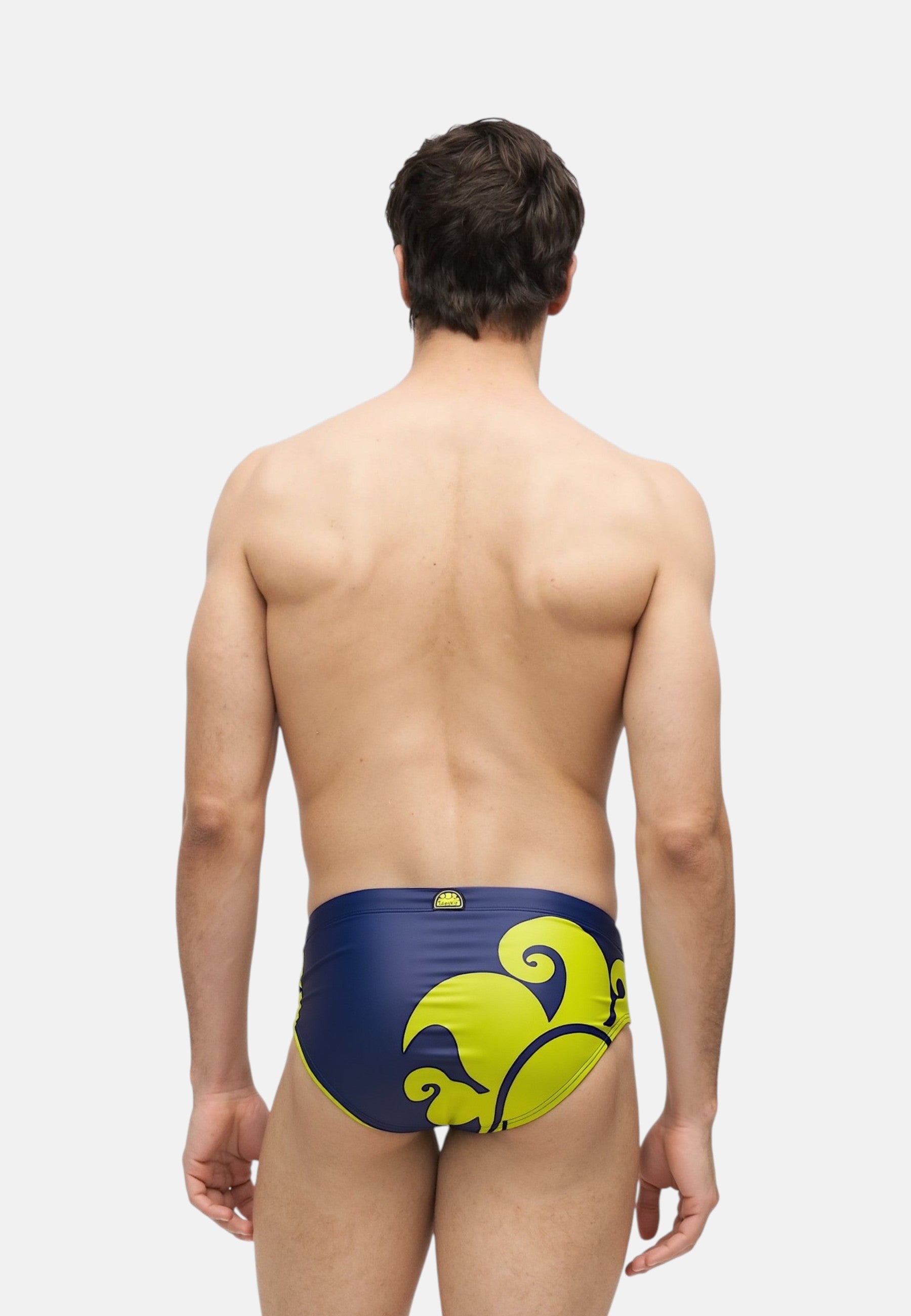 Slip Mare Uomo Sundek Leonardo con stampa Logo Navy 02
