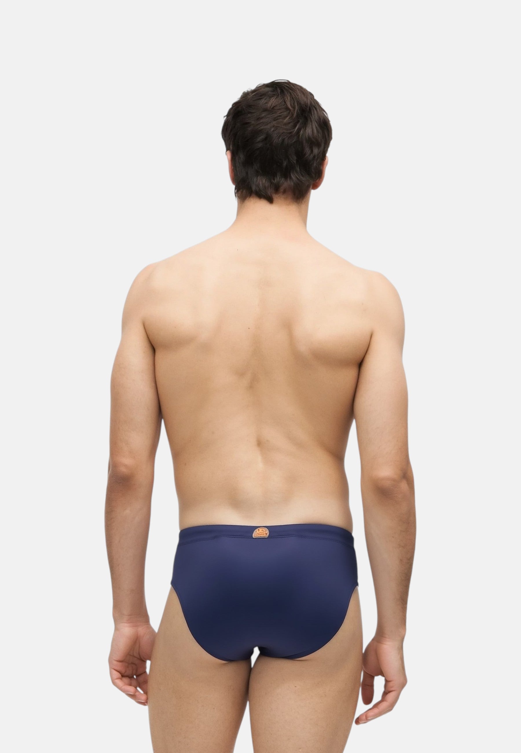 Slip Mare Uomo Sundek Stampa in Econyl Navy 01