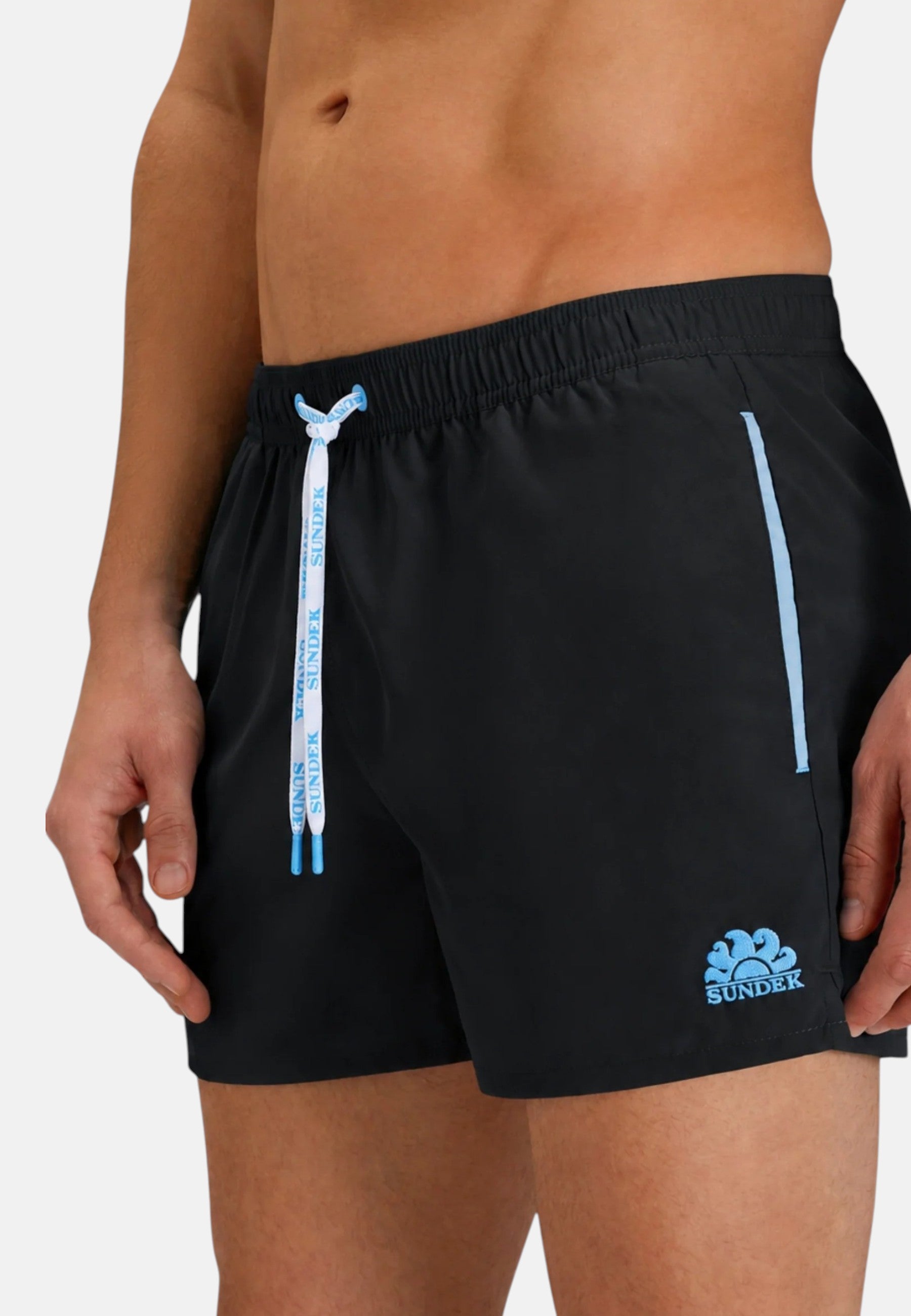 Sundek Boxer mare uomo con dettagli a contrasto Black