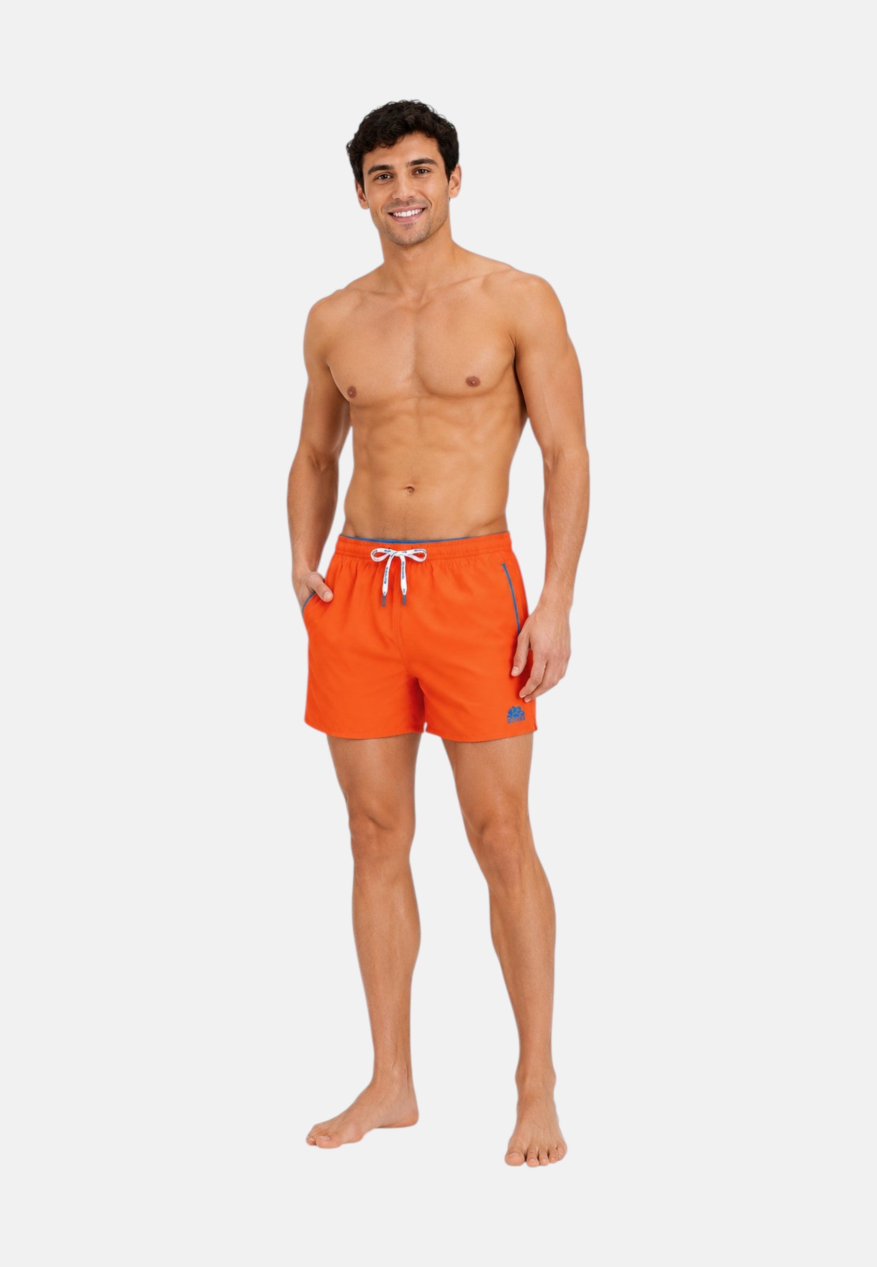 Sundek Boxer mare uomo con dettagli a contrasto Fluo Orange 01