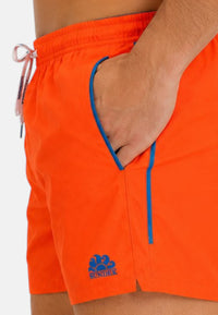 Sundek Boxer mare uomo con dettagli a contrasto Fluo Orange 01