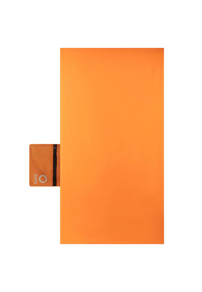Telo mare richiudibile SUNS in microfibra Orange