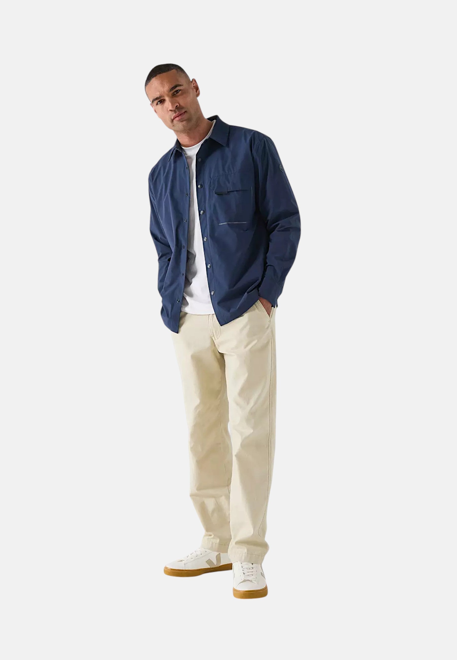 Camicia in denim twill Uomo North Sails Blue Navy