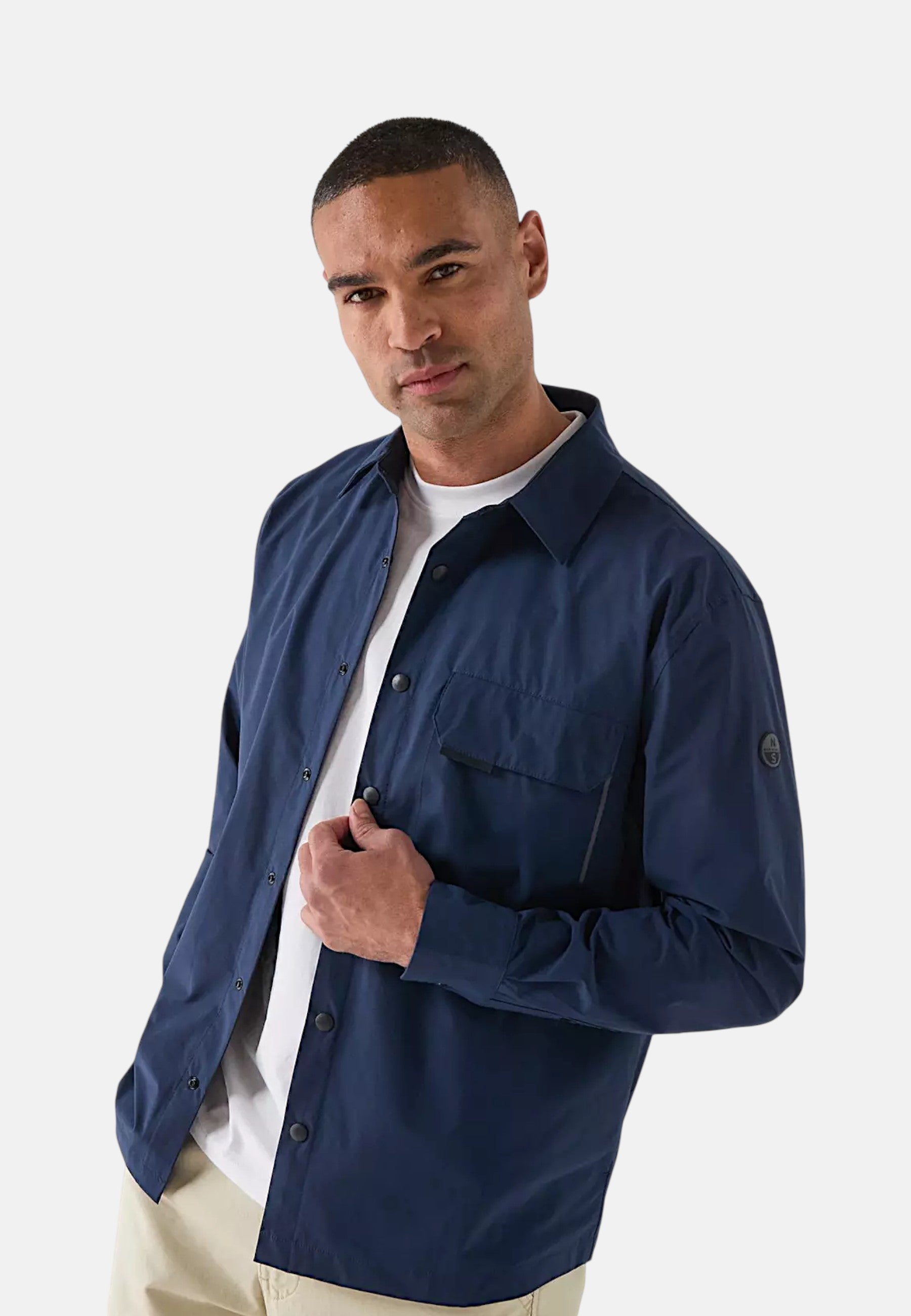 Camicia in denim twill Uomo North Sails Blue Navy