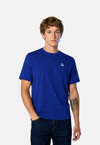 T-shirt con patch logata Uomo North Sails Ocean Blue