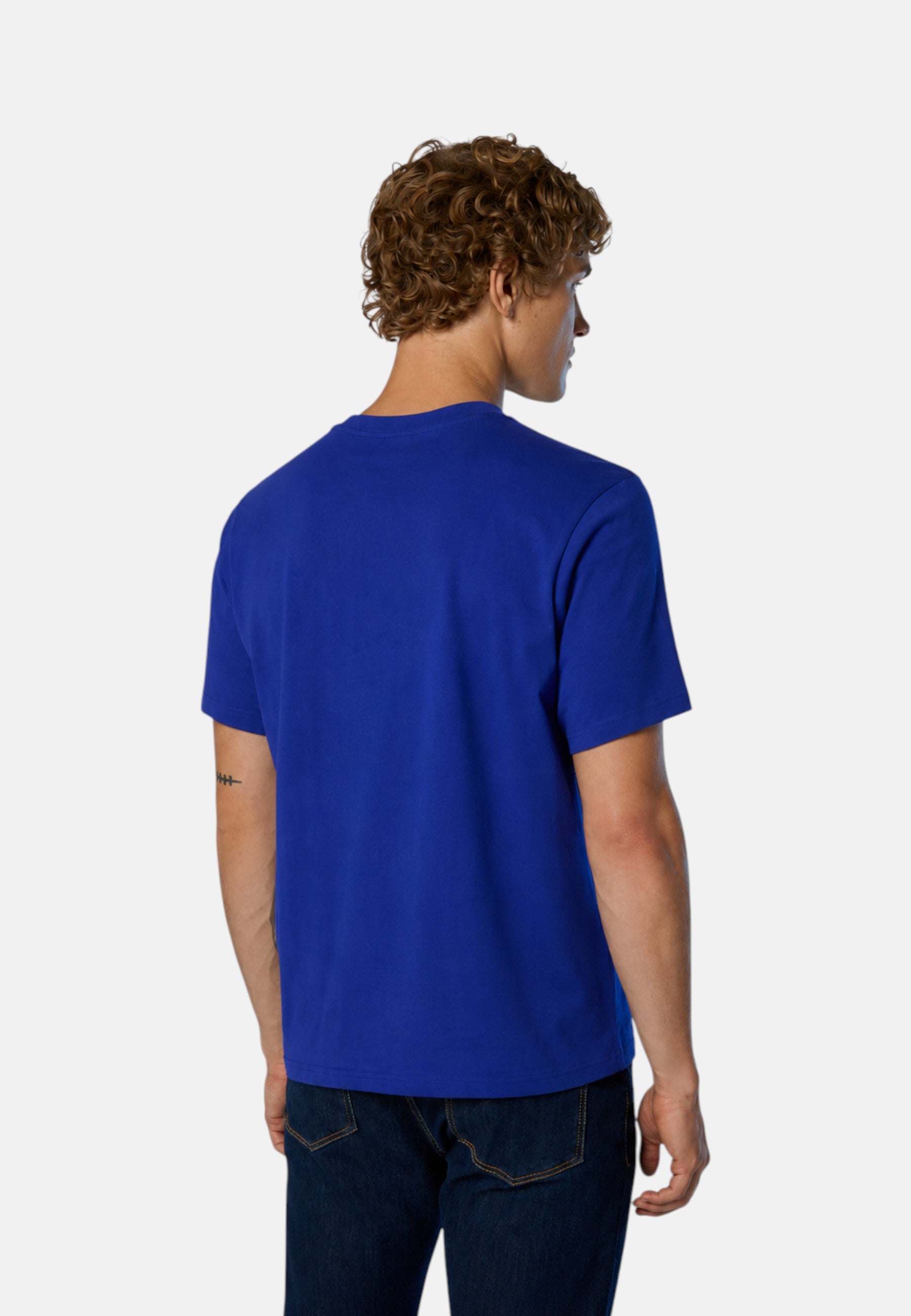 T-shirt con patch logata Uomo North Sails Ocean Blue