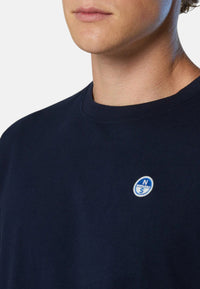 T-shirt con patch logata Uomo North Sails Blue Navy