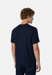 T-shirt con patch logata Uomo North Sails Blue Navy