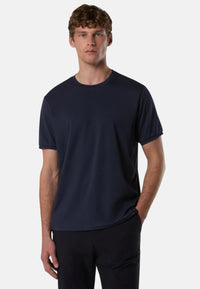 T-shirt in piquet COOLMAX Uomo North Sails Blue Navy