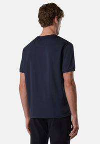 T-shirt in piquet COOLMAX Uomo North Sails Blue Navy