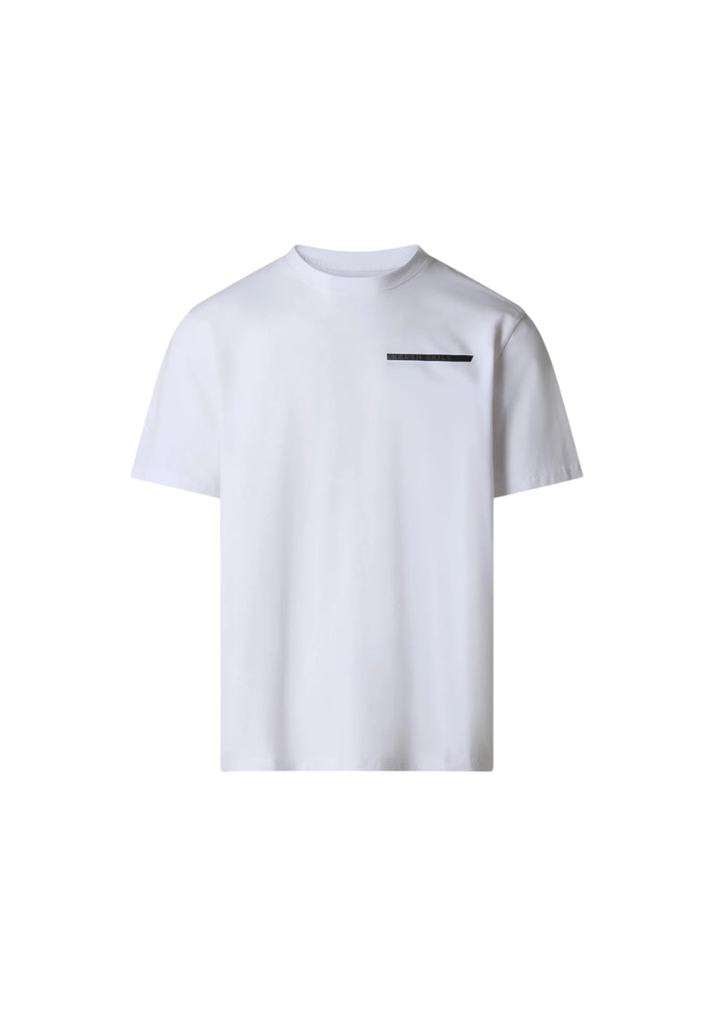 T-shirt Uomo con lettering North Sails in rilievo White