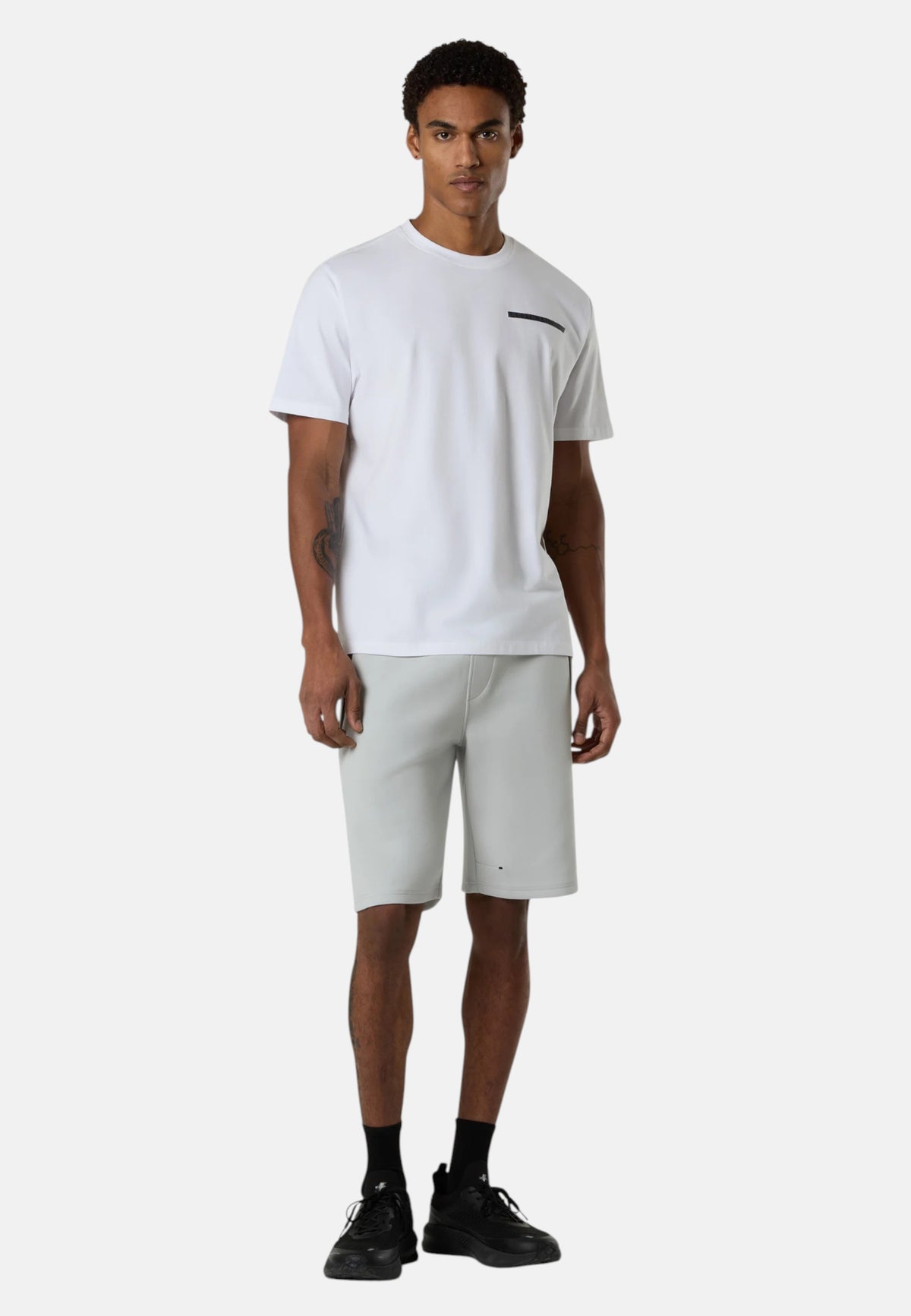 T-shirt Uomo con lettering North Sails in rilievo White