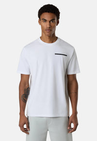 T-shirt Uomo con lettering North Sails in rilievo White