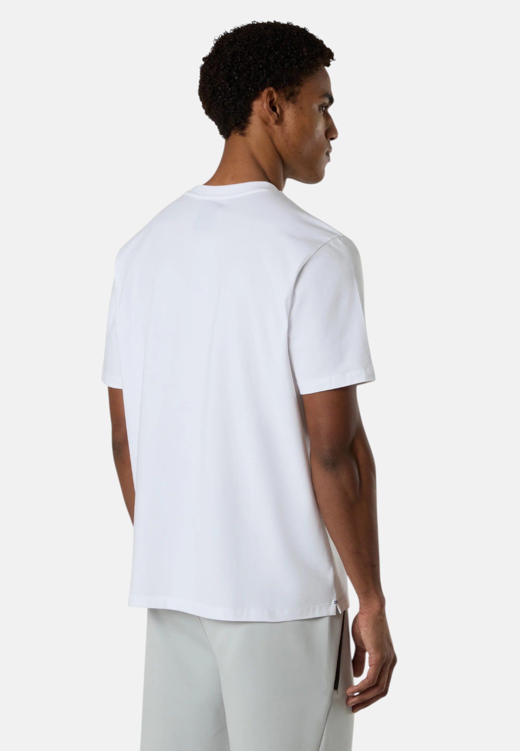 T-shirt Uomo con lettering North Sails in rilievo White