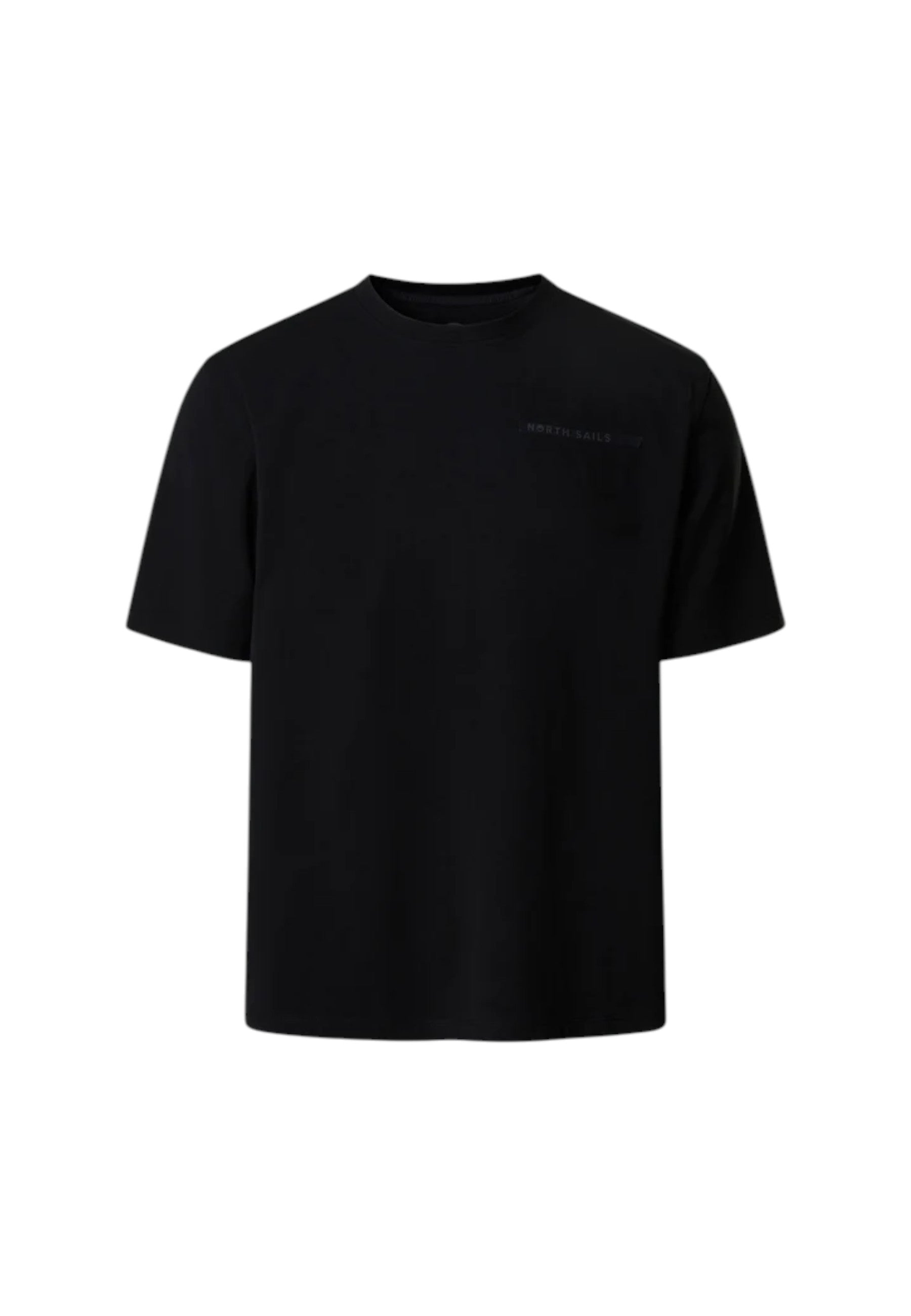 T-shirt Uomo con lettering North Sails in rilievo Black
