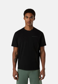 T-shirt Uomo con lettering North Sails in rilievo Black