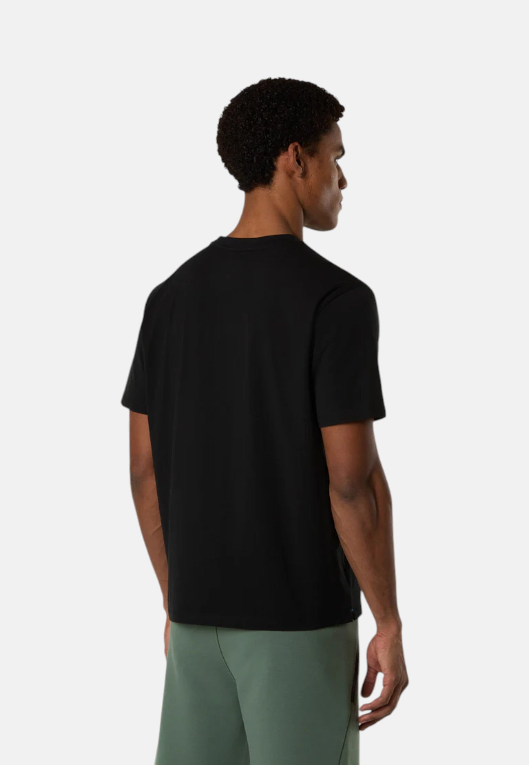 T-shirt Uomo con lettering North Sails in rilievo Black