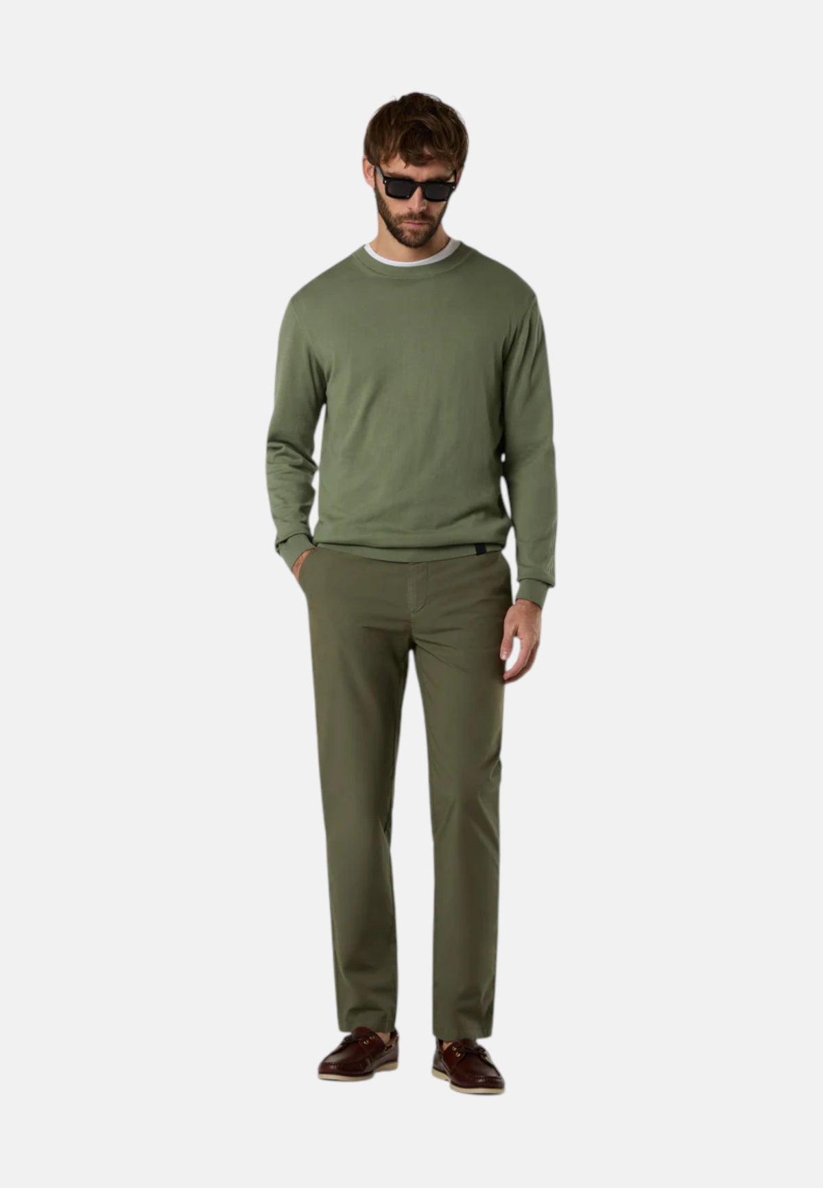 Maglione girocollo leggero Uomo North Sails Deep Green