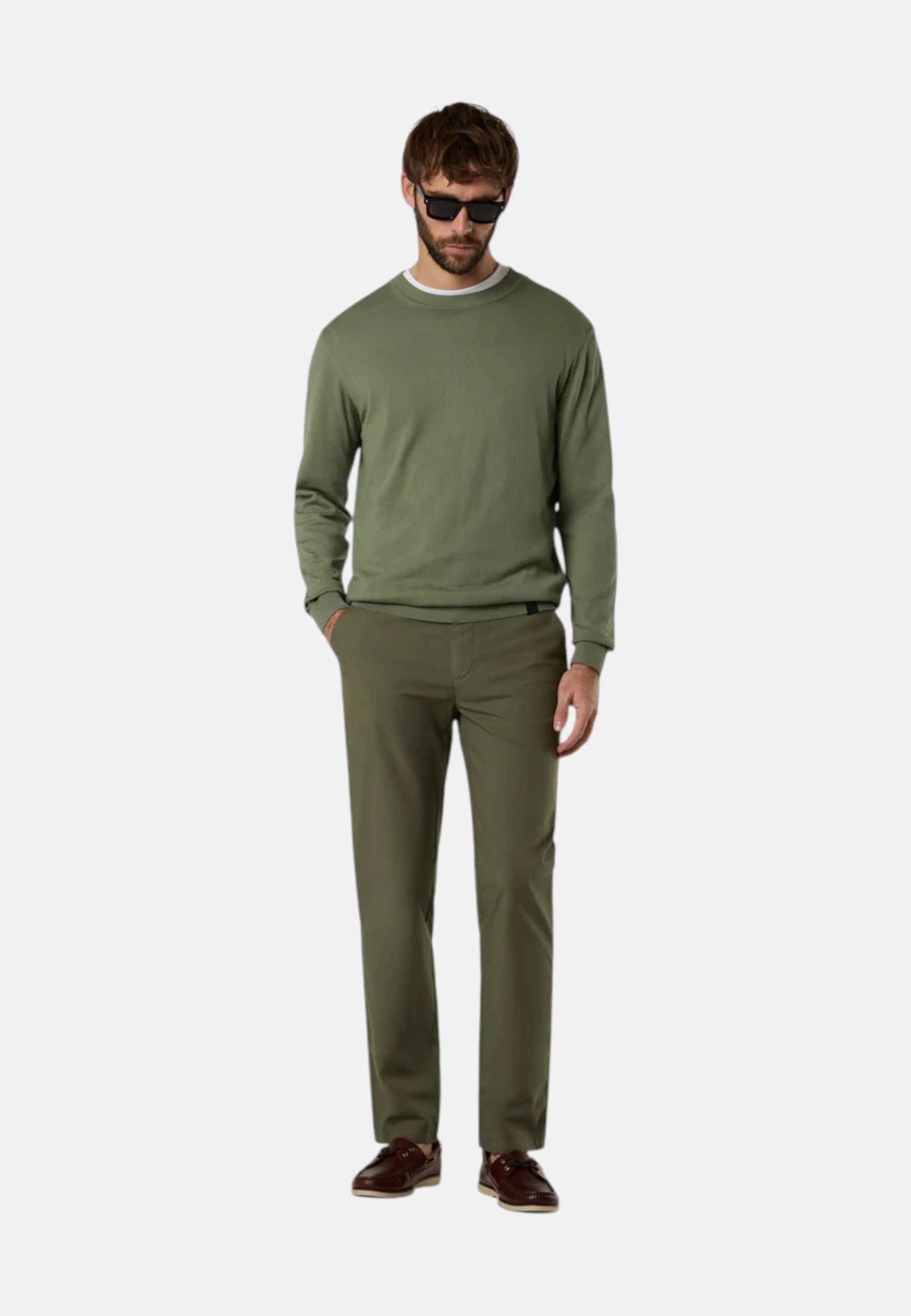Maglione girocollo leggero Uomo North Sails Deep Green