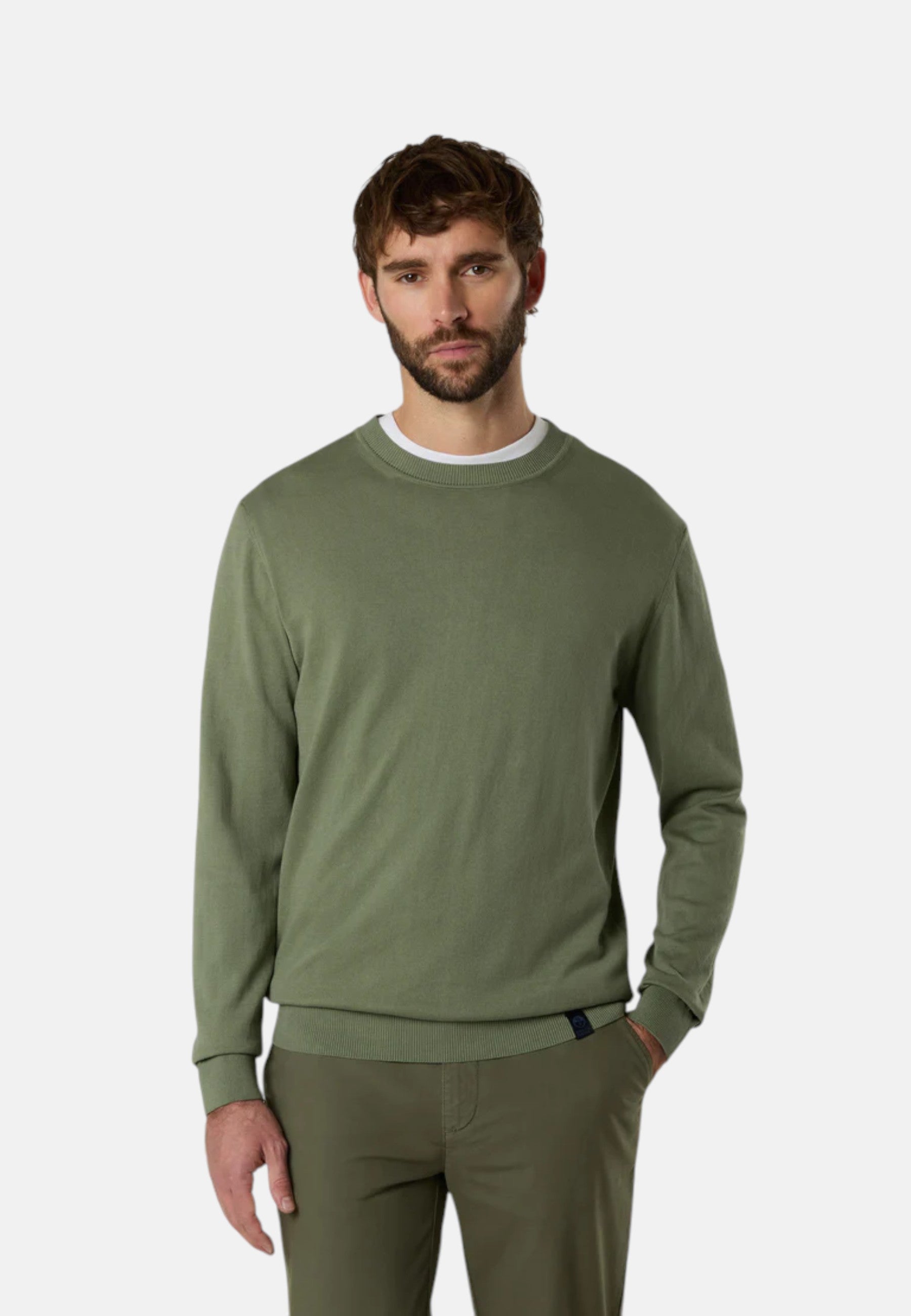 Maglione girocollo leggero Uomo North Sails Deep Green