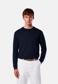 Maglione girocollo leggero Uomo North Sails Blue Navy