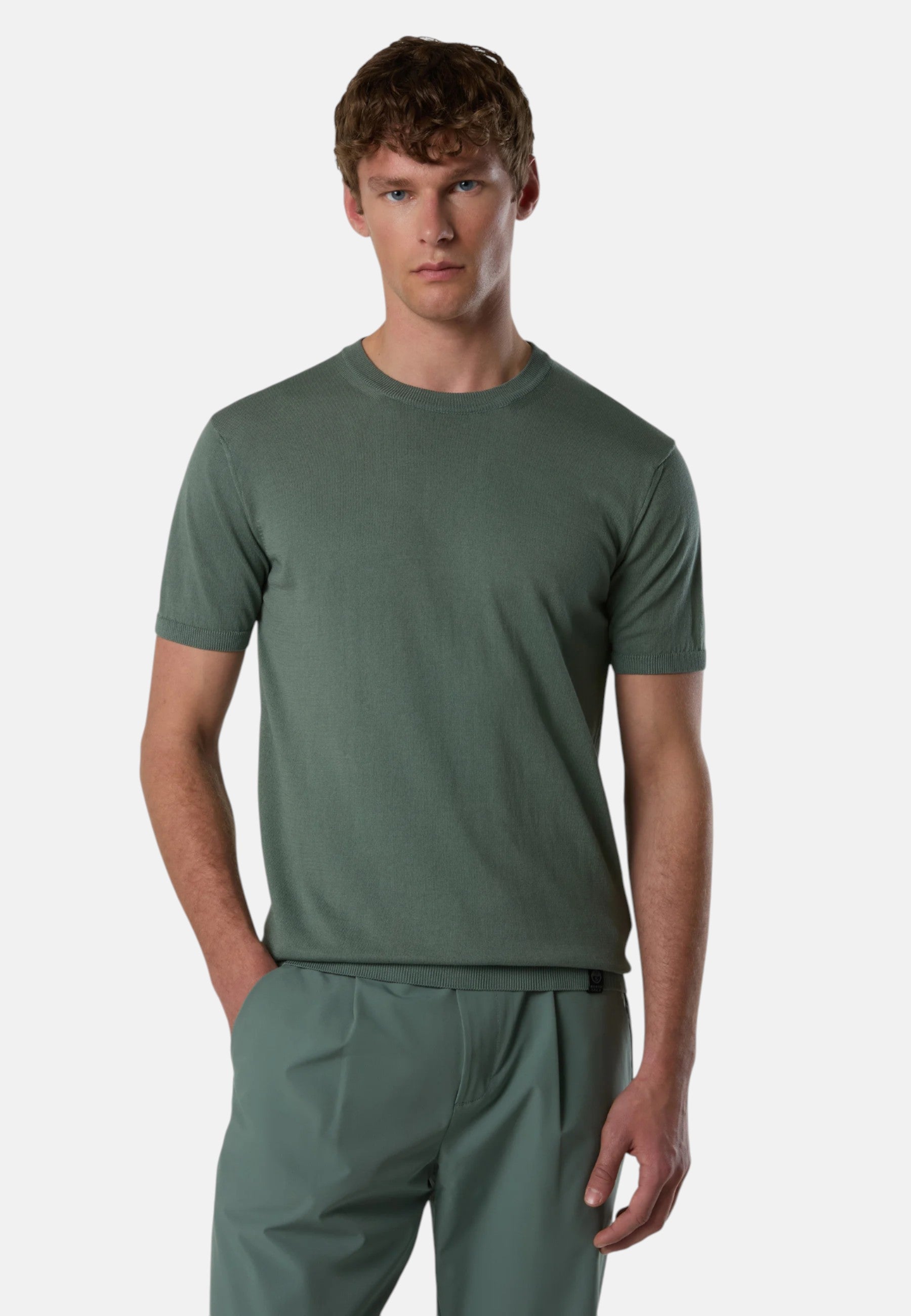 T-Shirt Uomo North Sails Elasticizzata Laurel Wreath